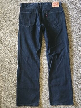 Levi's Black Straight-Leg Jeans 36x32